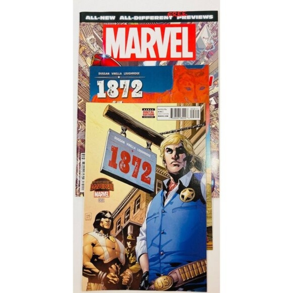 Invincible Iron Man #1 & 1872 #1-2 Marvel Comics Lot